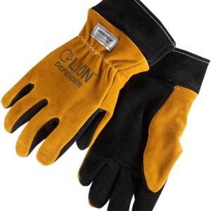 Guante de cuero para incendio estructural marca LION modelo DEFENDER